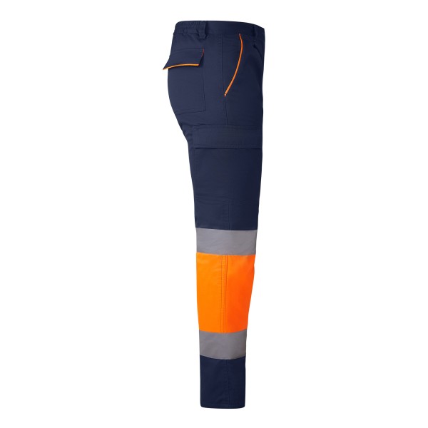 Roly Παντελόνι Εργασίας Enix Navy Blue / Fluor Orange - Image 4