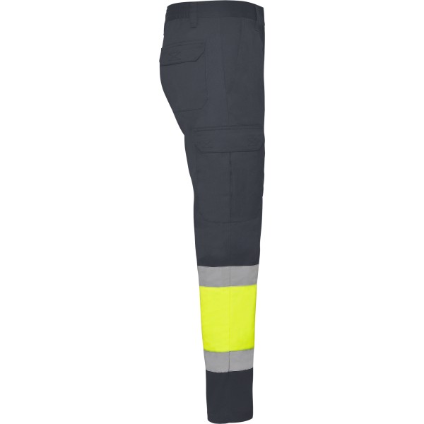 Roly Παντελόνι Εργασίας Naos Lead / Fluor Yellow - Image 4