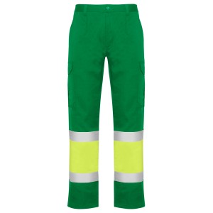 Roly Παντελόνι Εργασίας Naos Garden Green / Fluor Yellow