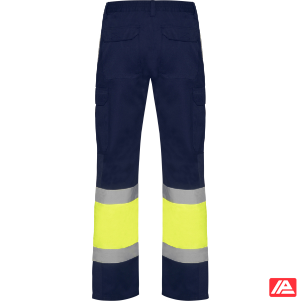 Roly Παντελόνι Εργασίας Naos Navy Blue / Fluor Yellow - Image 2