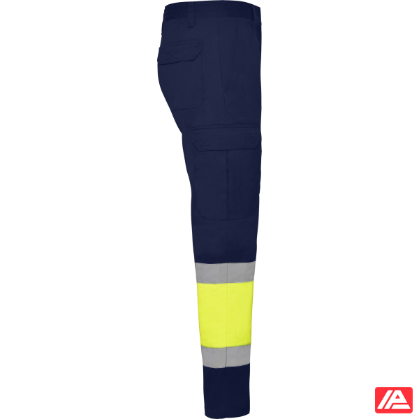 Roly Παντελόνι Εργασίας Naos Navy Blue / Fluor Yellow - Image 4