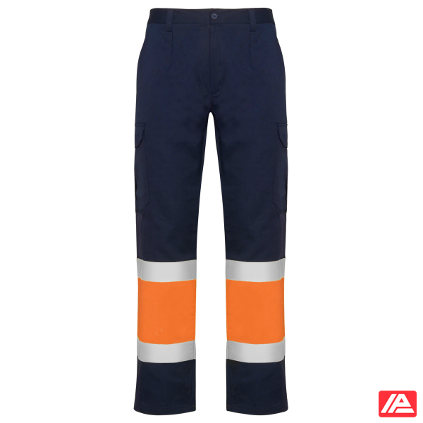 Roly Παντελόνι Εργασίας Naos Navy Blue / Fluor Orange