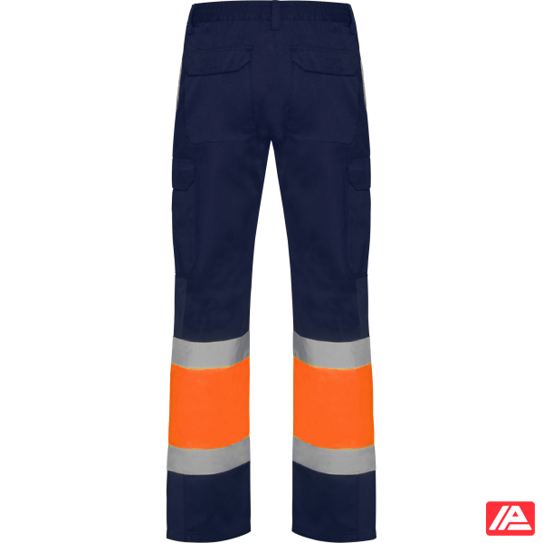 Roly Παντελόνι Εργασίας Naos Navy Blue / Fluor Orange - Image 2