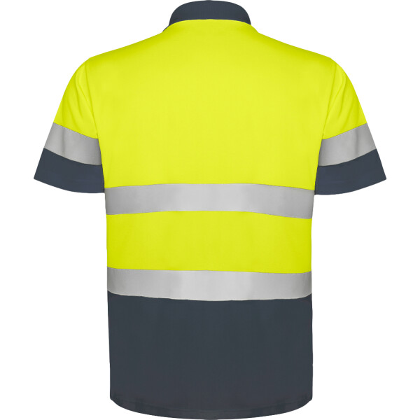 Roly Κοντομάνικο Polo Εργασίας Polaris Lead / Fluor Yellow - Image 2