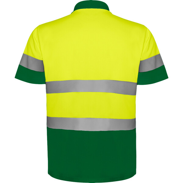 Roly Κοντομάνικο Polo Εργασίας Polaris Garden Green / Fluor Yellow - Image 2