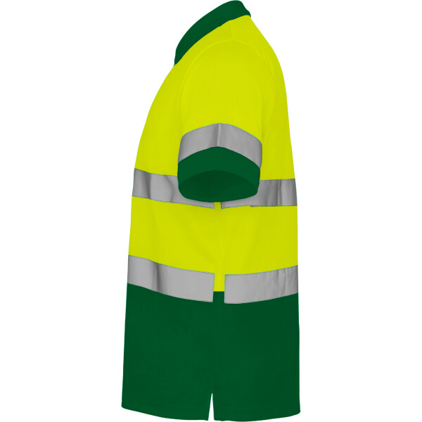 Roly Κοντομάνικο Polo Εργασίας Polaris Garden Green / Fluor Yellow - Image 3