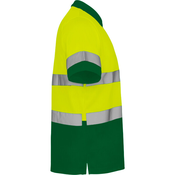 Roly Κοντομάνικο Polo Εργασίας Polaris Garden Green / Fluor Yellow - Image 4