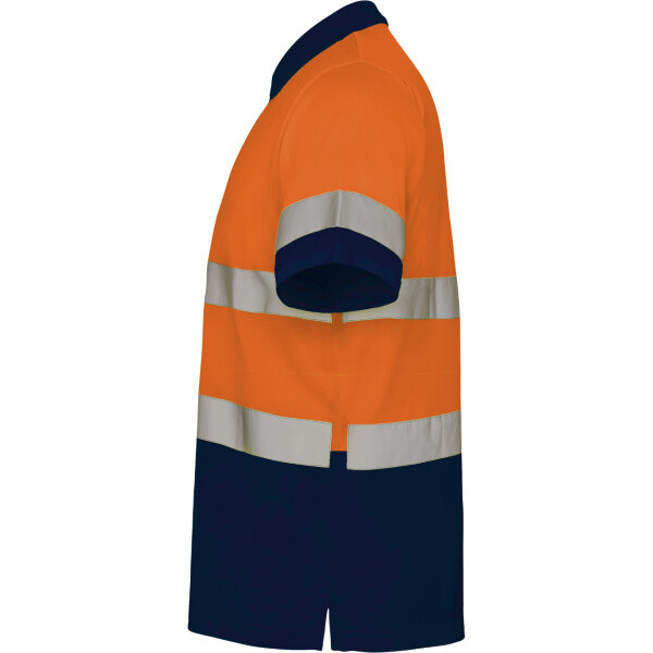 Roly Κοντομάνικο Polo Εργασίας Polaris Navy Blue / Fluor Orange - Image 3