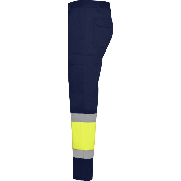 Roly Παντελόνι Εργασίας Soan Navy Blue / Fluor Yellow - Image 3