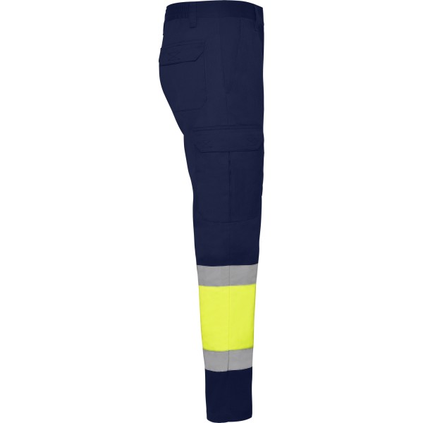 Roly Παντελόνι Εργασίας Soan Navy Blue / Fluor Yellow - Image 4