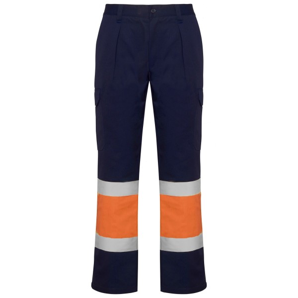 Roly Παντελόνι Εργασίας Soan Navy Blue / Fluor Orange
