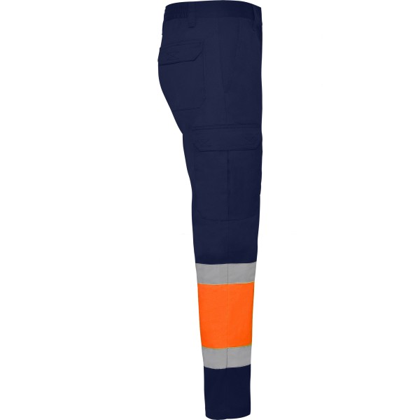Roly Παντελόνι Εργασίας Soan Navy Blue / Fluor Orange - Image 4