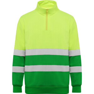 Roly Πουλόβερ Εργασίας Spica Garden Green / Fluor Yellow