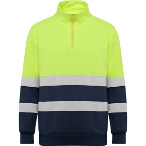 Roly Πουλόβερ Εργασίας Spica Navy Blue / Fluor Yellow
