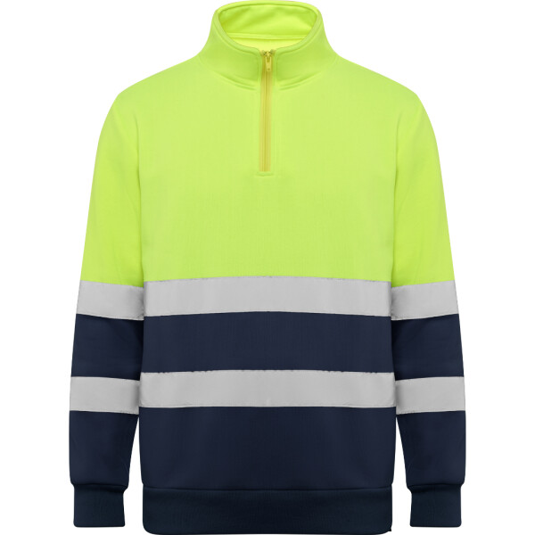 Roly Πουλόβερ Εργασίας Spica Navy Blue / Fluor Yellow