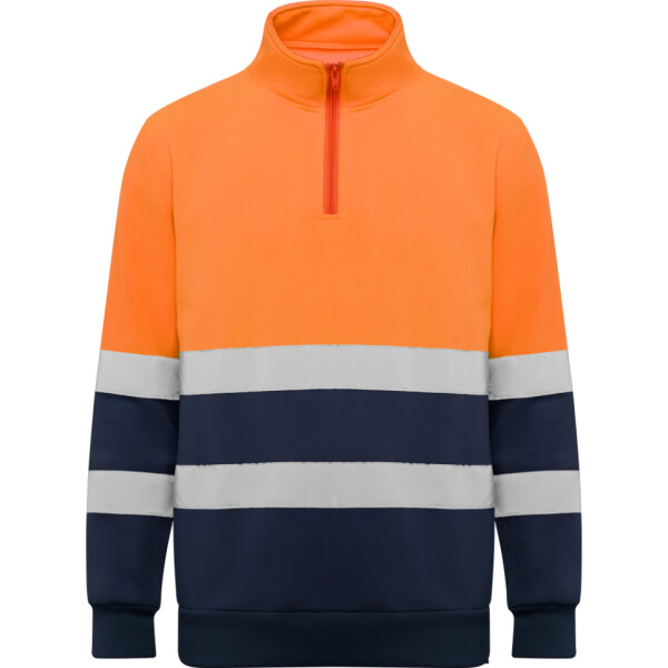 Roly Πουλόβερ Εργασίας Spica Navy Blue / Fluor Orange