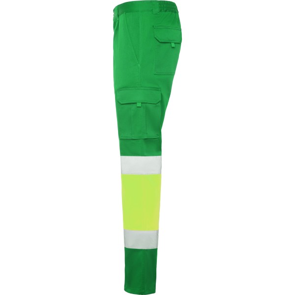 Roly Παντελόνι Εργασίας Stretch HV Garden Green / Fluor Yellow - Image 3