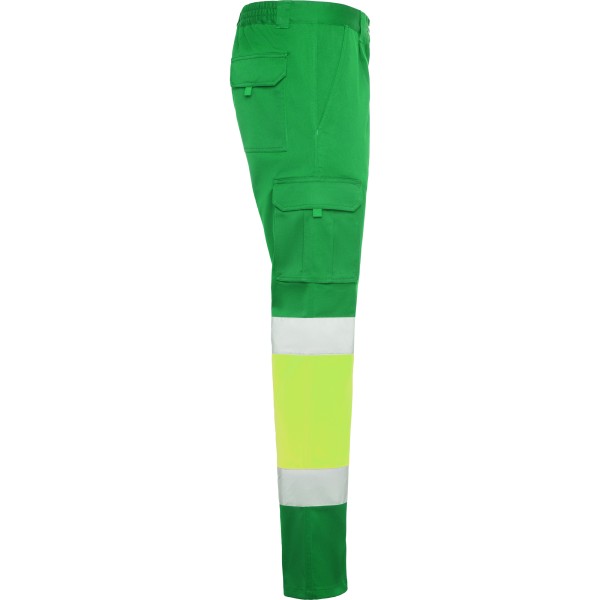 Roly Παντελόνι Εργασίας Stretch HV Garden Green / Fluor Yellow - Image 4