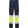 Roly Παντελόνι Εργασίας Stretch HV Navy Blue / Fluor Yellow