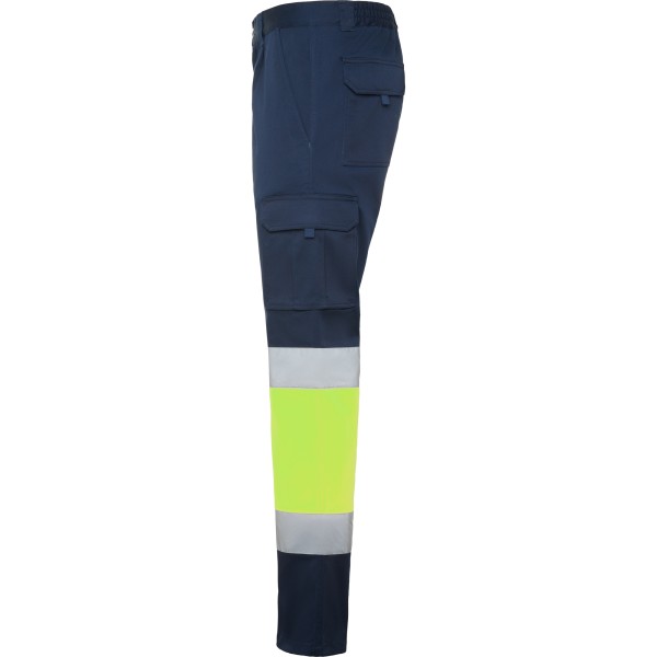 Roly Παντελόνι Εργασίας Stretch HV Navy Blue / Fluor Yellow - Image 3