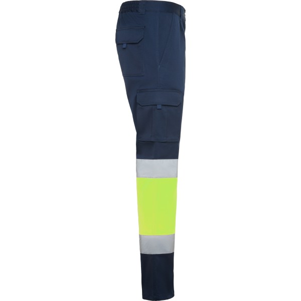 Roly Παντελόνι Εργασίας Stretch HV Navy Blue / Fluor Yellow - Image 4