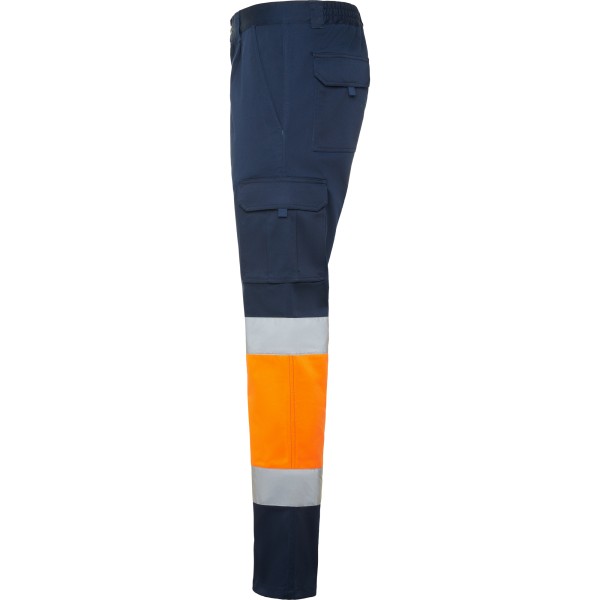 Roly Παντελόνι Εργασίας Stretch HV Navy Blue / Fluor Orange - Image 3
