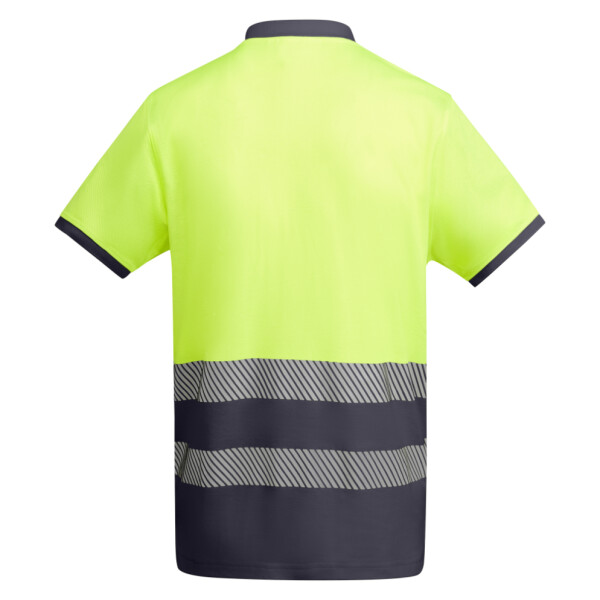 Roly Κοντομάνικο Polo Εργασίας Atrio Lead / Luor Yellow - Image 2