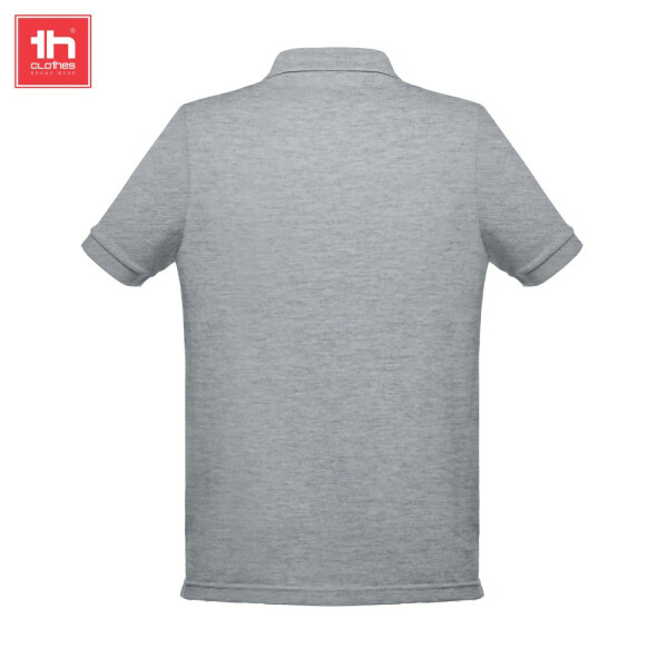 TH Clothes Κοντομάνικο Polo Εργασίας Berlin Grey Melange - Image 3