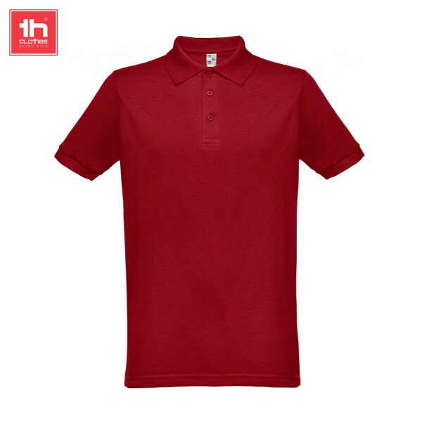 TH Clothes Κοντομάνικο Polo Εργασίας Berlin Burgundy