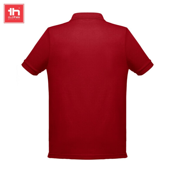 TH Clothes Κοντομάνικο Polo Εργασίας Berlin Burgundy - Image 3