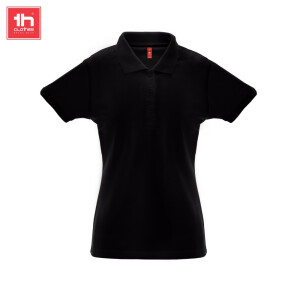 TH Clothes Κοντομάνικο Polo Εργασίας Berlin Women Black