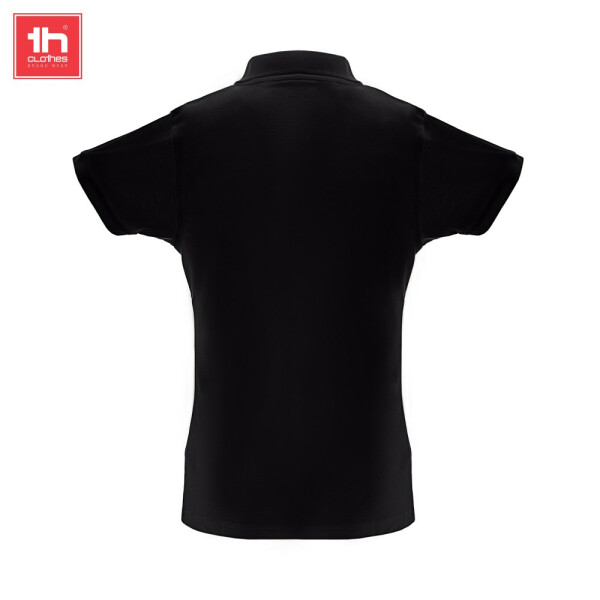 TH Clothes Κοντομάνικο Polo Εργασίας Berlin Women Black - Image 3
