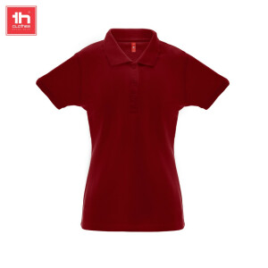 TH Clothes Κοντομάνικο Polo Εργασίας Berlin Women Burgundy