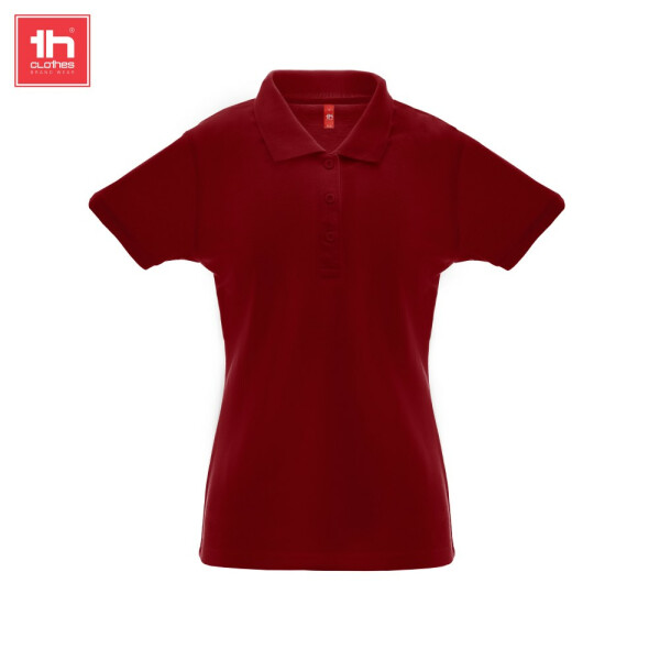 TH Clothes Κοντομάνικο Polo Εργασίας Berlin Women Burgundy