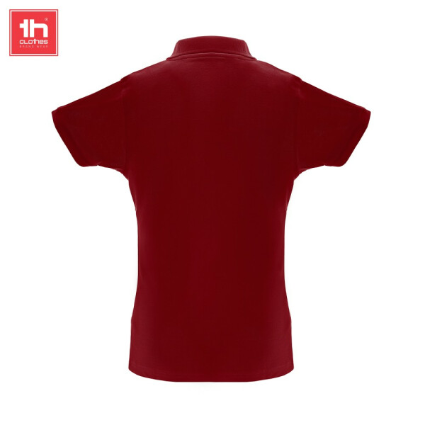 TH Clothes Κοντομάνικο Polo Εργασίας Berlin Women Burgundy - Image 3