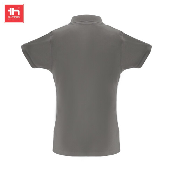 TH Clothes Κοντομάνικο Polo Εργασίας Berlin Women Grey - Image 3