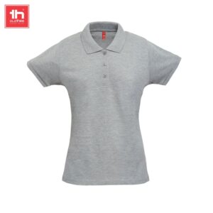 TH Clothes Κοντομάνικο Polo Εργασίας Berlin Women Grey Melange