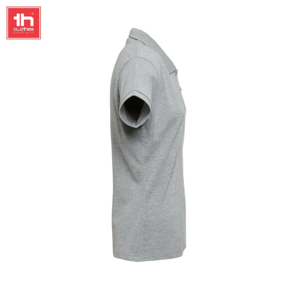 TH Clothes Κοντομάνικο Polo Εργασίας Berlin Women Grey Melange - Image 2