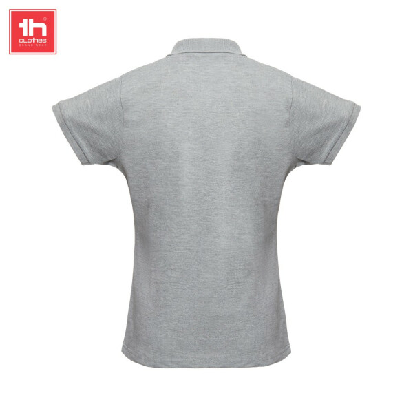 TH Clothes Κοντομάνικο Polo Εργασίας Berlin Women Grey Melange - Image 3