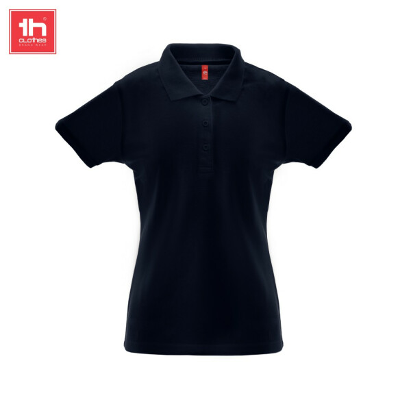 TH Clothes Κοντομάνικο Polo Εργασίας Berlin Women Navy Blue