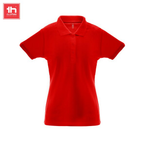 TH Clothes Κοντομάνικο Polo Εργασίας Berlin Women Red