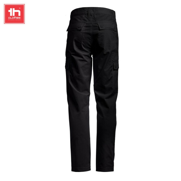TH Clothes Παντελόνι Εργασίας Cargo Black - Image 3
