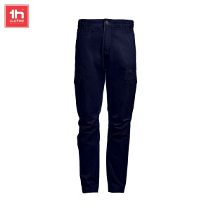 TH Clothes Παντελόνι Εργασίας Cargo Navy Blue