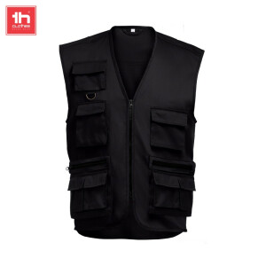 TH Clothes Γιλέκο Εργασίας Pixel Black