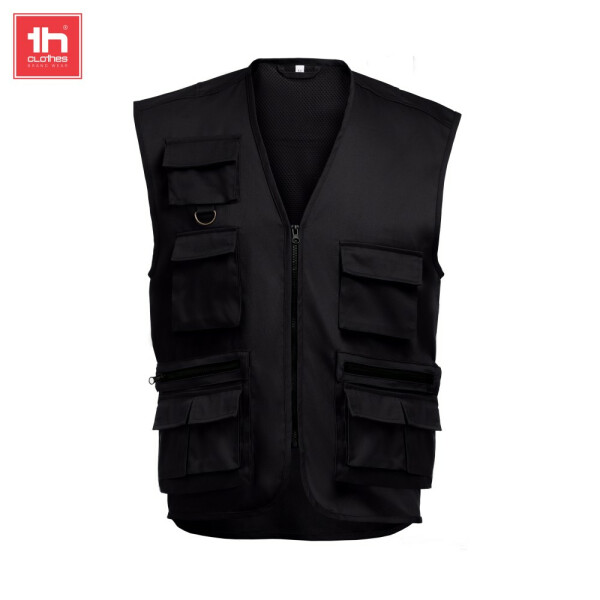 TH Clothes Γιλέκο Εργασίας Pixel Black