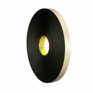 3M™ Double Coated Polyethylene Foam Tape 4492B Μαύρη 1219mm x 160m, 0.79mm