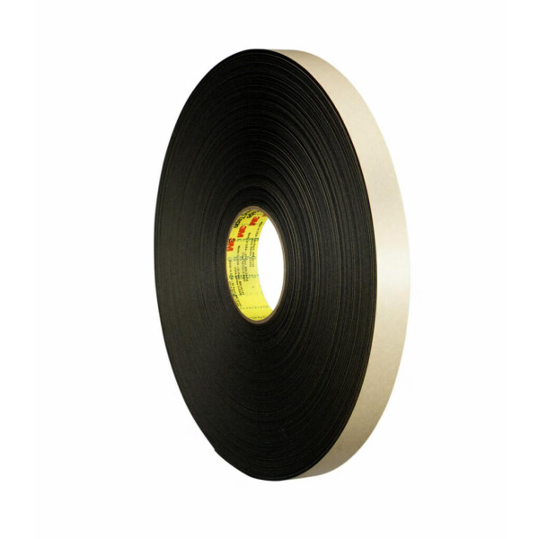 3M™ Double Coated Polyethylene Foam Tape 4492B Μαύρη 1219mm x 160m, 0.79mm