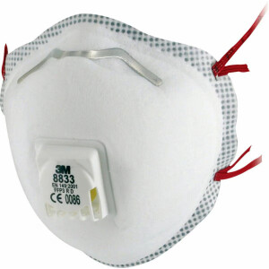 3M™ Μάσκα Σωματιδίων, FFP3, Με βαλβίδα, 8833