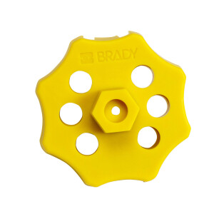 Brady Double Hex Spin Lockout without Cable Yellow
