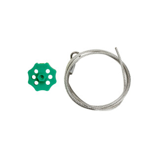 Brady Double Hex Spin Lockout with Cable Green